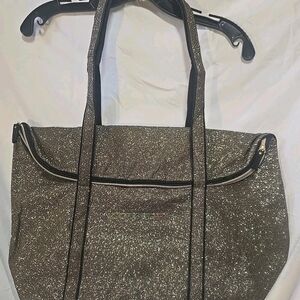 Victoria's Secret Glittering Silver Tote